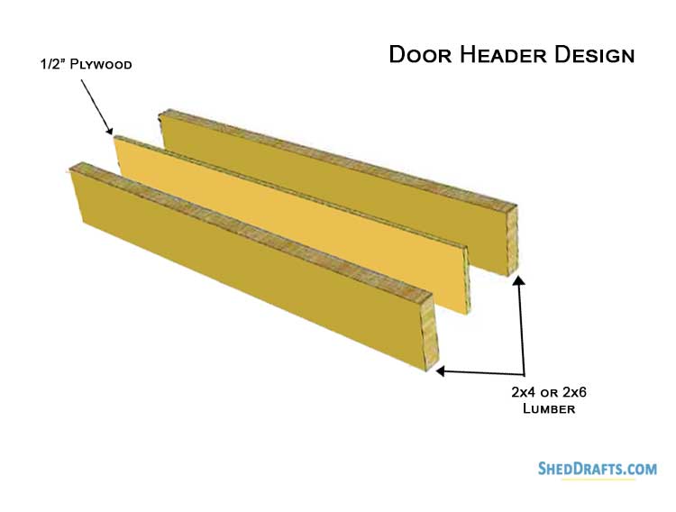 Build Double Shed Doors 02 Double Header