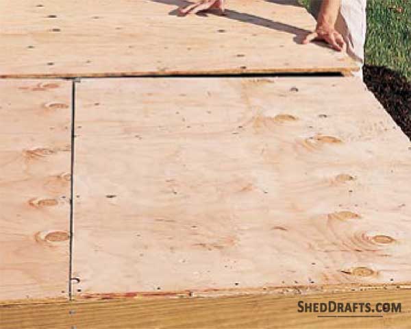 Build Wooden Shed Floor 14 Full Panel Seam