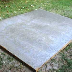 concrete slab shed foundation