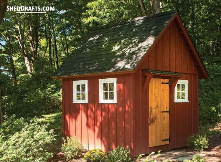 10×10 DIY Storage Shed Plans Blueprints For Constructing A ...