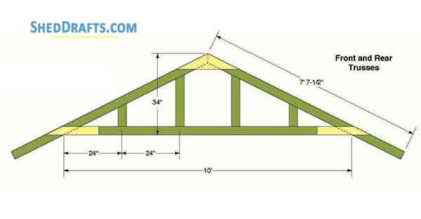 How To Make A Shed Plan How To Build Roof Trusses For A 10x12 Shed