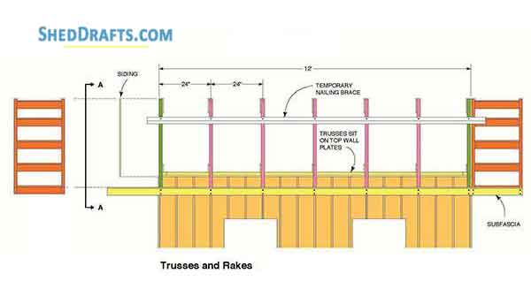 10×12 gable garden shed plans blueprints for diy construction