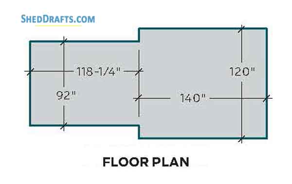 10x20 Large Storage Shed Building Plans Blueprints 02 Floor Framing