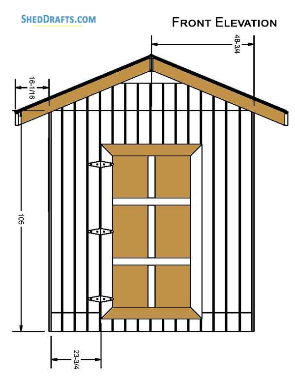 8×10 Gable Storage Shed Plans Blueprints To Set Up A Compact Shed