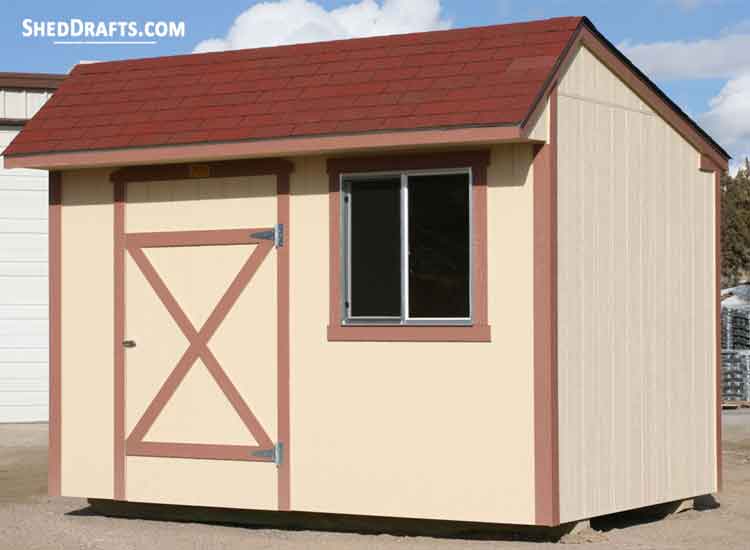 12×12 Saltbox Storage Shed Plans Blueprints To Craft A 