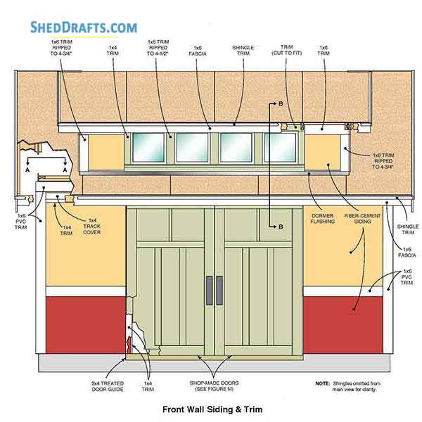 12x16 Gable Storage Shed Building Plans Blueprints 01 Framing