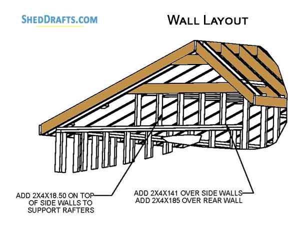 12×16 saltbox storage shed plans blueprints for creating
