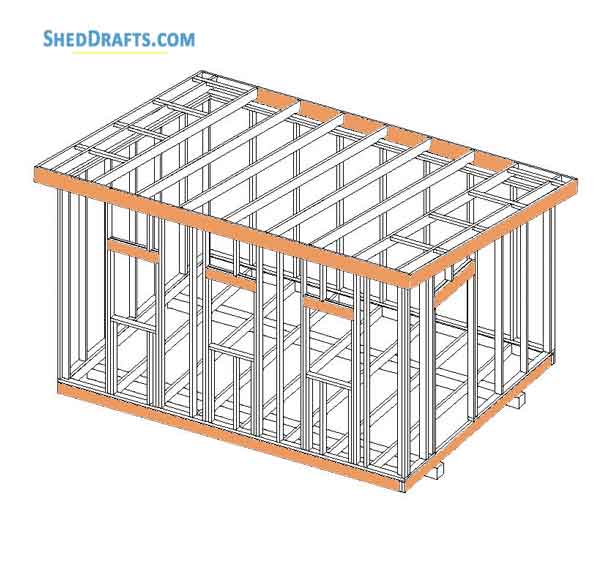 12×16 wooden lean to shed plans blueprints to create