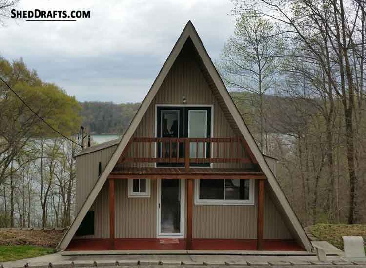 24×36 a frame cabin shed plans blueprints for designing