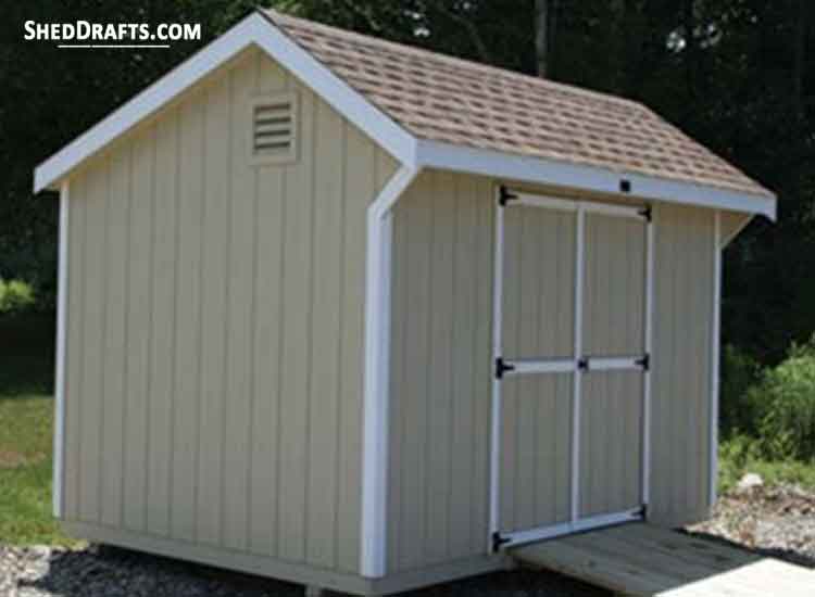 6×10 saltbox storage shed plans blueprints for