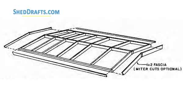 6x8 Gable Tool Storage Shed Plans Blueprints 10 Fascia Design