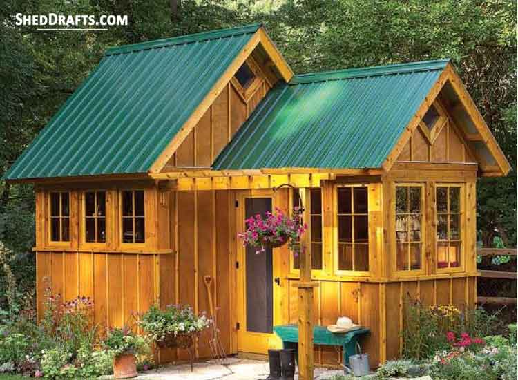 8×10 gable backyard shed plans blueprints to make wood shed