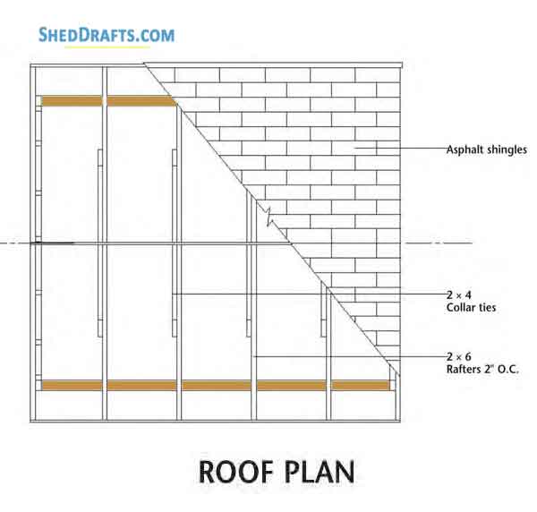 8x10 Simple Storage Shed Plans Blueprints 08 Roof Framing Details