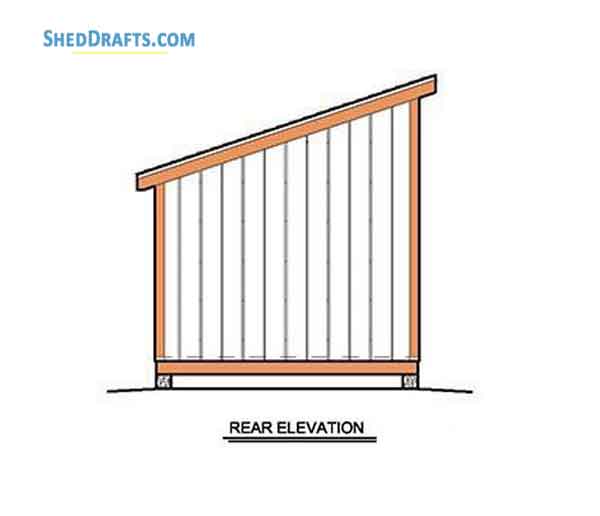 8×8 Lean To Storage Shed Plans Blueprints For Creating ...