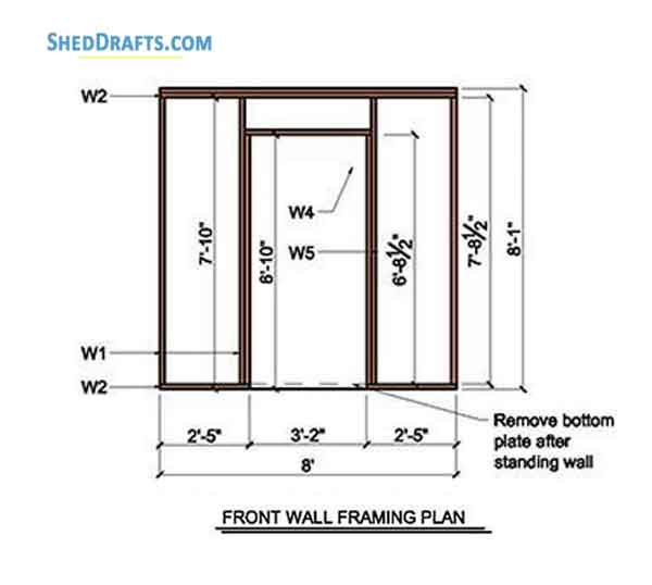 8×8 Lean To Storage Shed Plans Blueprints For Creating Garden Shed
