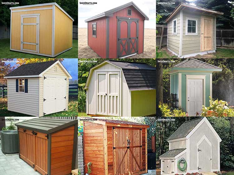 Small Shed Plans Blueprints For Garden Storage Buildings