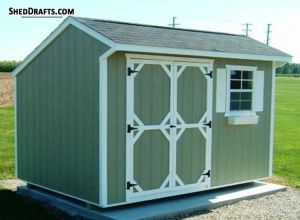 6×10 saltbox storage shed plans blueprints for