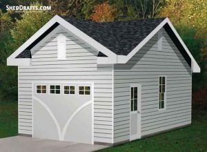 30×30 Two Car Garage Shed Plans Blueprints For Erecting A 