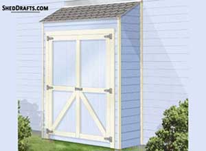 2x6 Lean To Shed Attached To House Plans Blueprints