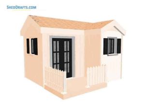 6x10 gable playhouse shed plans blueprints