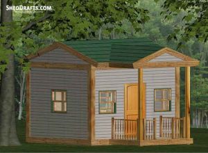 8x10 gable playhouse shed plans blueprints