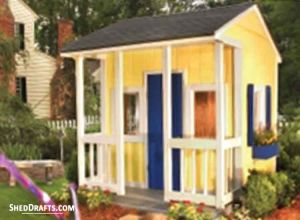 8x8 playhouse garden shed plans blueprints