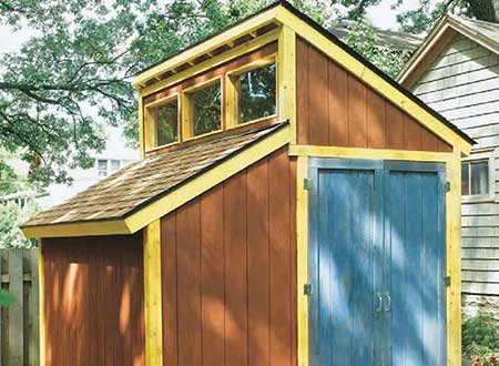 10x10 Clerestory Shed Plans Blueprints 00 Thumb