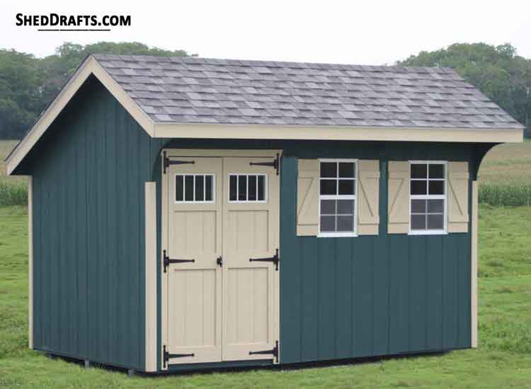 10x20 Saltbox Storage Shed Diy Plans Blueprints 2