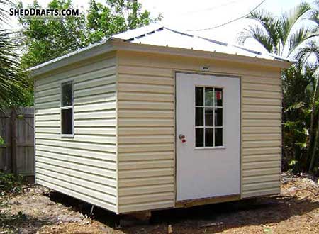 12x12 Hip Roof Storage Shed Plans Blueprints 00 Thumb