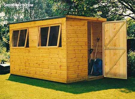12x12 Lean To Shed Building Plans Blueprints 00 Thumb 2