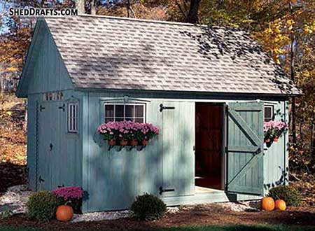 12x16 Storage Shed Building Plans Blueprints 00 Thumb