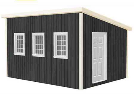 12x16 Wooden Lean To Shed Plans Blueprints 00 Thumb 2