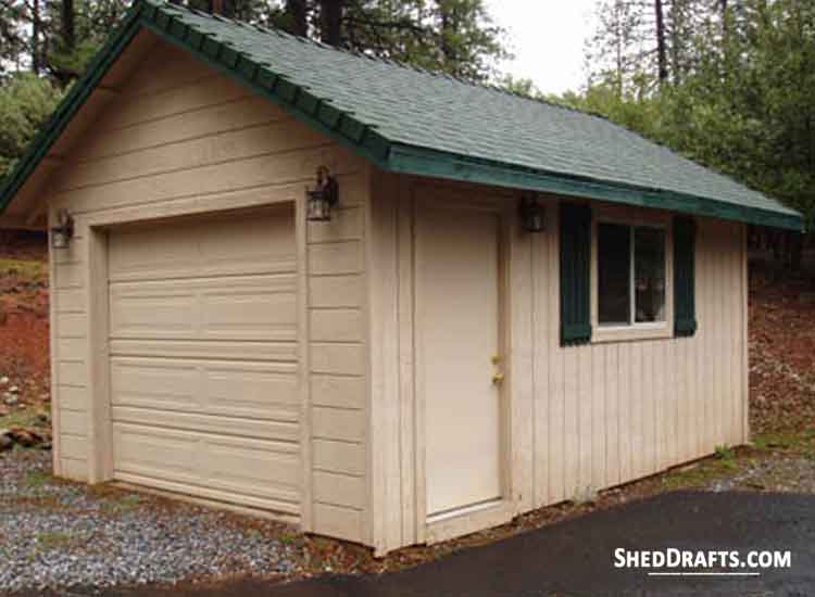 18x22 Detached Garage Building Plans Blueprints 00 Draft Design 2