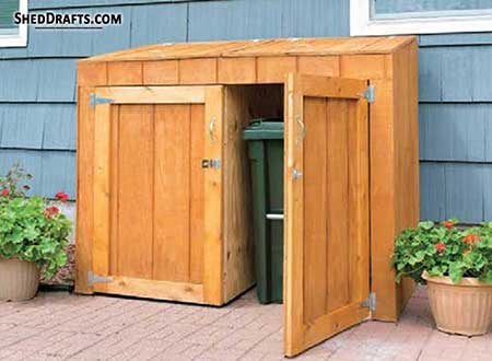3x4 Diy Garbage Can Storage Lean To Shed Plans Blueprints 00 Thumb 2
