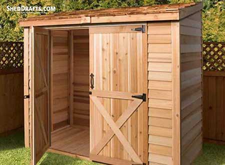 6x10 Lean To Firewood Storage Shed Plans Blueprints 00 Thumb 2