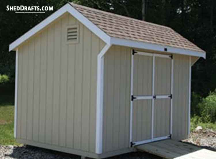 thumbnail image 2 of 6x10 Saltbox Storage Shed / Playhouse Plans – Material List Included #70610 2 of 6