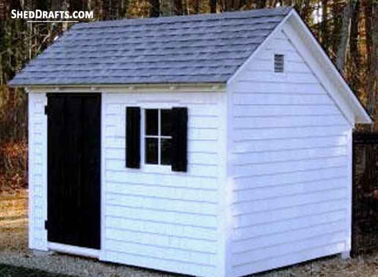 6x12 Saltbox Storage Shed Diy Plans Blueprints 2
