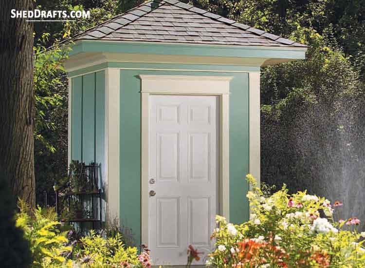 6x6 Hip Roof Shed Plans Blueprints 2