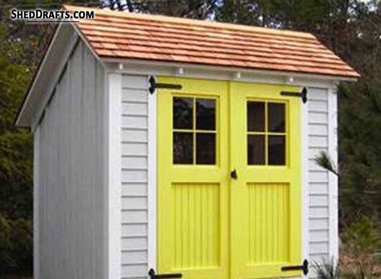 6x8 Saltbox Storage Shed Diy Plans Blueprints 2