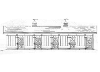 8 Stall Horse Barn Plans Blueprints 00 Draft Design