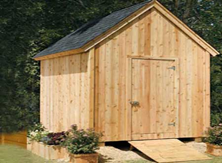 8x10 Garden Shed Plans Blueprints Diy Storage 00 Thumb
