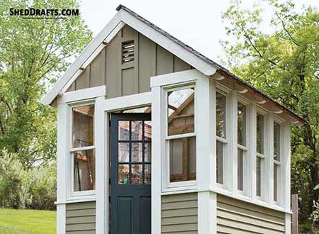 8x10 Timber Frame Garden Shed Plans Blueprints 00 Thumb 2