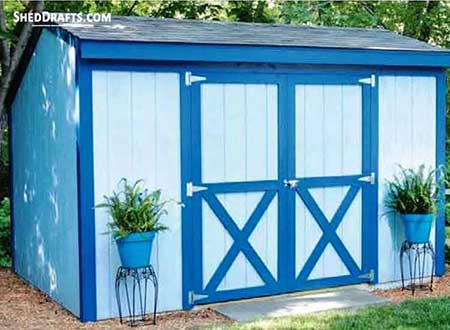 8x12 Saltbox Storage Shed Plans Blueprints 00 Thumb