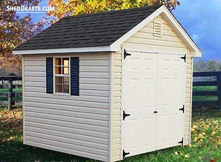 8x8 Gable Storage Shed Plans Blueprints 00 Thumb 2