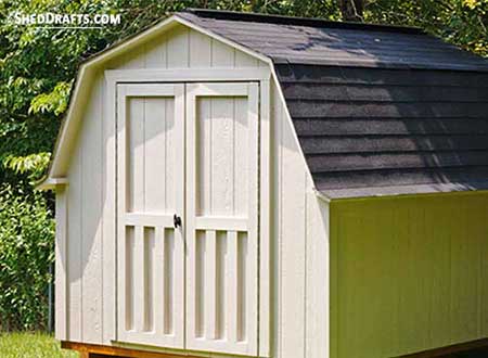 8x8 Gambrel Roof Shed Plans Blueprints 00 Thumb