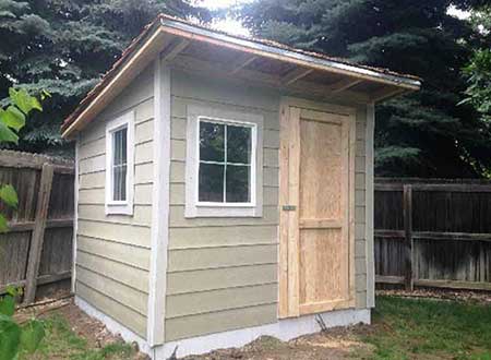 8x8 Lean To Utility Shed Plans Blueprints 00 Thumb