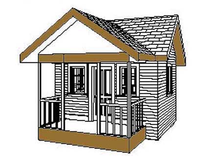 8x10 Gable Garden Shed Plans Blueprints 00 Thumb2