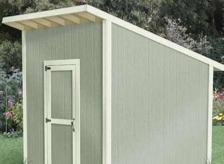 8x8 Sloped Roof Shed Plans Thumb