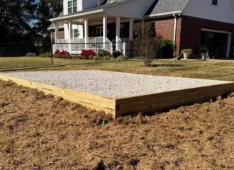 Storage Shed Foundation Build