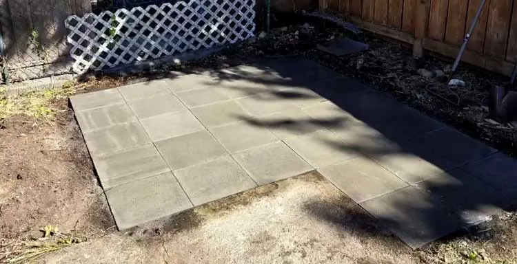 Concrete Pavers Shed Foundation